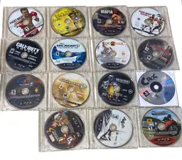 Sony PlayStation 3 (Game Lot Of 14 + 1 PS1)- Disc Only In Jewel Case.