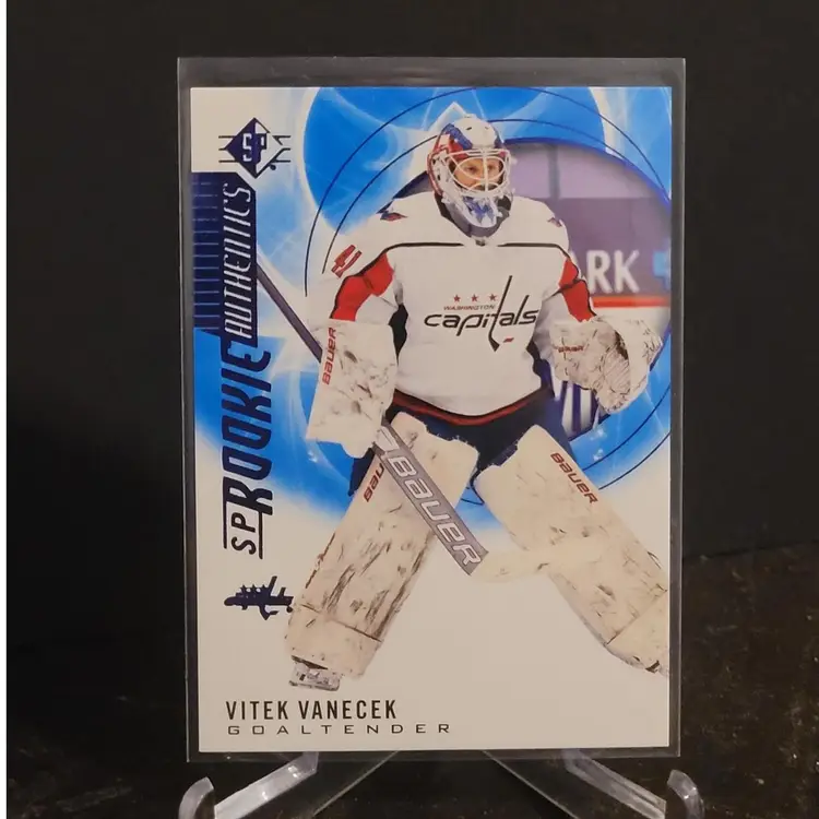 2020-21 Upper Deck Hockey SP Rookie Authentics #138 Vitek Vanecek Capitals