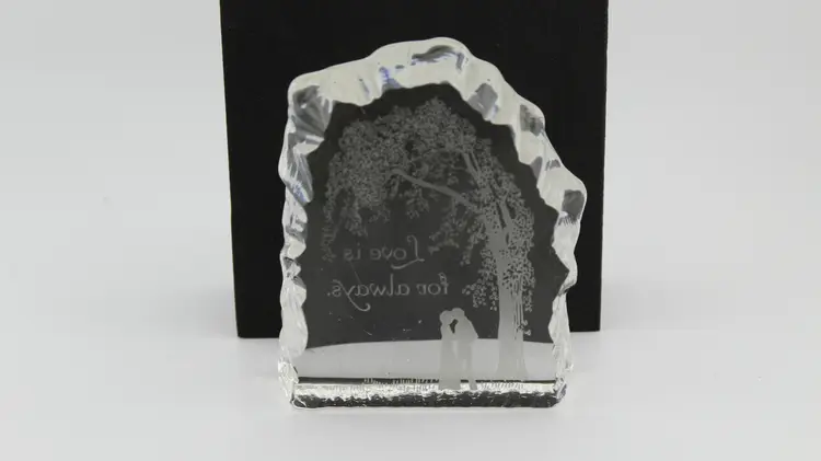 1976 Hallmark Love is Always Full Lead Crystal Austria Little Gallery Vintage