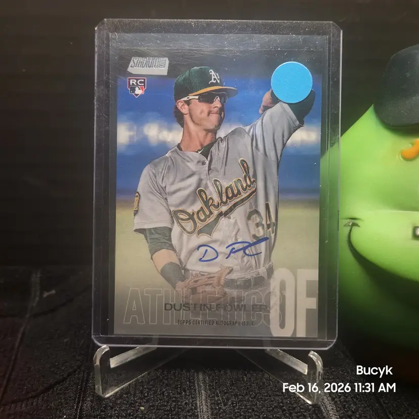 2018 Topps Stadium Club Auto - Dustin Fowler Oakland Athletics