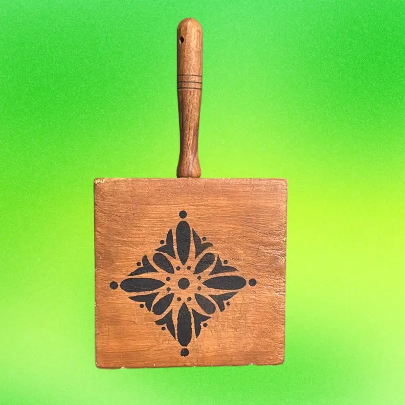 Vintage Wooden Trivet Or Cutting Board