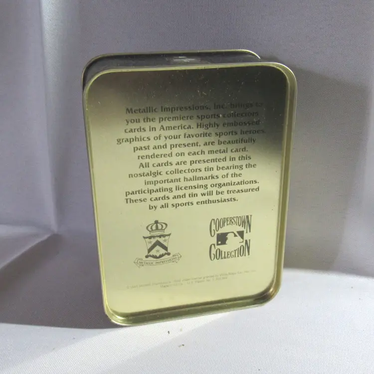 VTG Avon Baseball Embossed Metal Collector Cards in Decorative Tins Willie Mays 1995