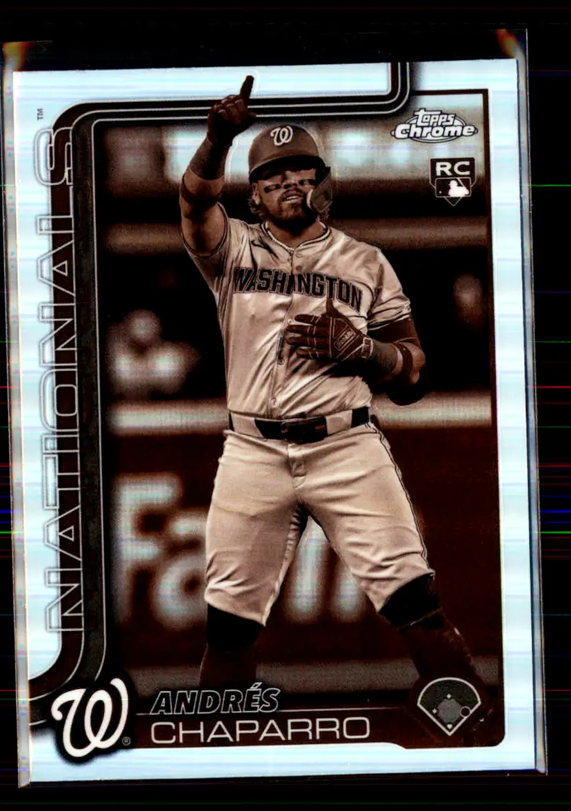 Andres Chaparro 2025 Topps Chrome Sepia Refractor #187 - (113) - Washington Nationals