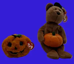 TY w/Tags Pumpkin "Seeds" and Bear "Hocus"