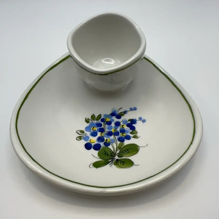 Vintage Italian Egg Cup Snack Trinket Dish