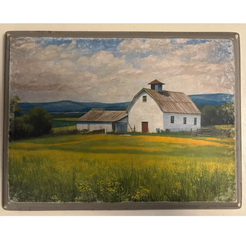 Barn Scene Wood Wall Hanging Plaque 12”x 9”
By Belissa
