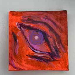 "Angry Eye" 😡 - Original Art by Ollie 2.5x2.5