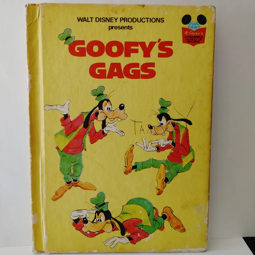 Goofy's Gags- Disney. Hardcover. Used condition. Published in 1974.
