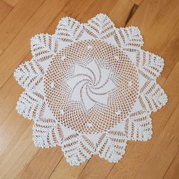 Set of Two Vintage Crochet Doilies