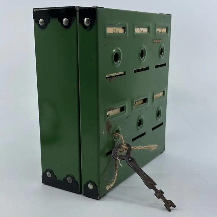 1930s Tudor Home Budget Bank With Key 6”