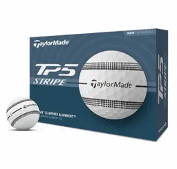Taylor Made TP5 Stripe Golf Balls (White/Black, 12pk) 1dz 2024 NEW