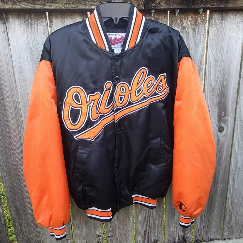 Vintage Baltimore Orioles Authentic Diamond Collection Starter Satin Jacket M