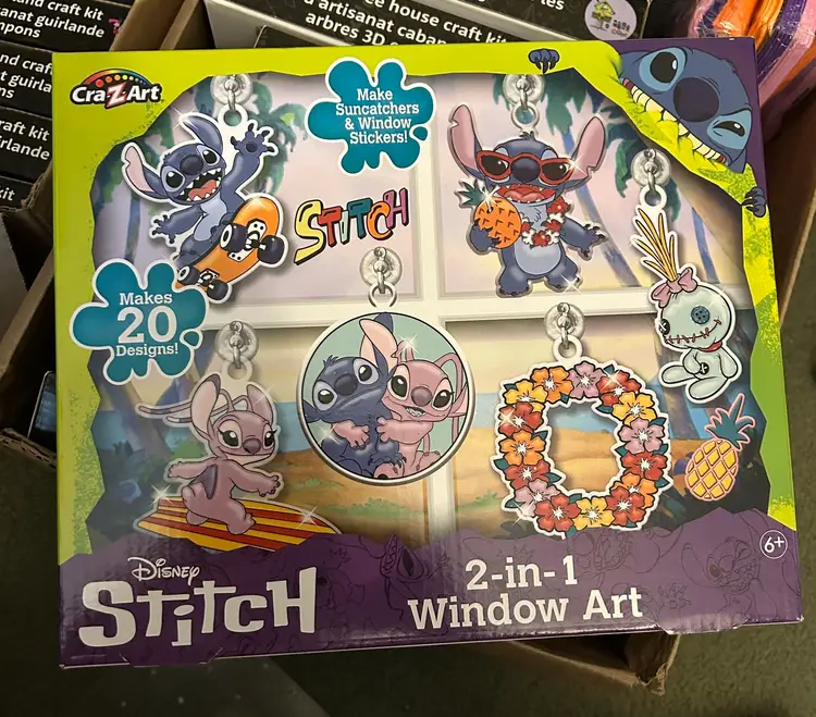 Cra-Z-Art Disney Stitch 2-in-1 Window Art Craft Kit 2024 NWT