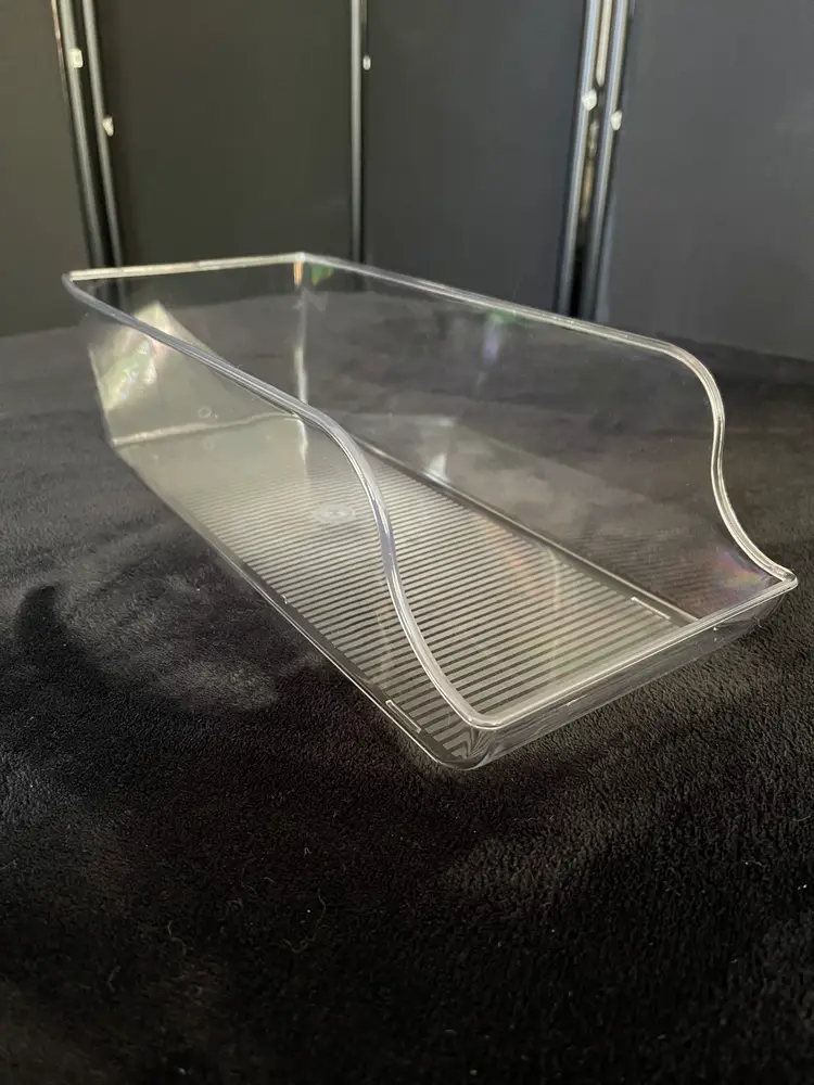 Clear Plastic Refrigerator Organizer Bin for Drinks Cans Bottles
