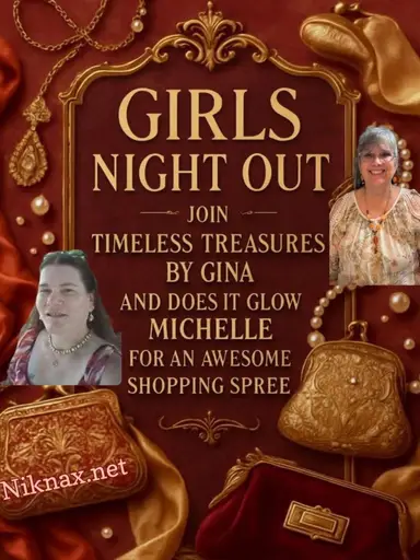 Girls Night Out W/Michelle & Gina 💃🏽👜👛👜💃🏽 Stop By And Say Hi! No Pressure To Buy! 🥰