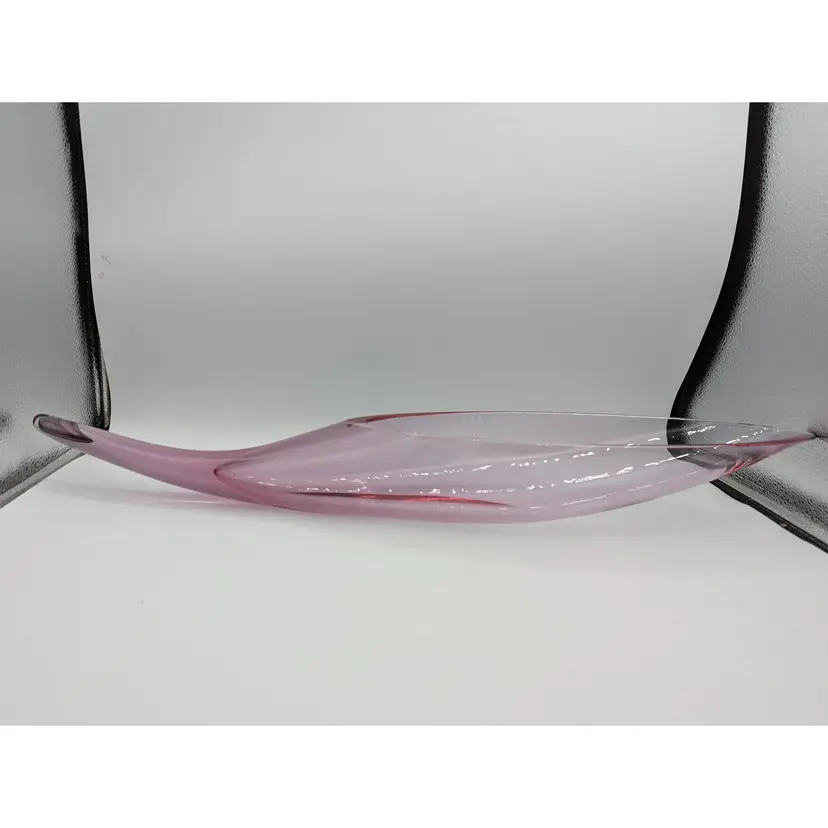 Absolutely Stunning Rare 1963 Rose Color Blenko Horn Model 964