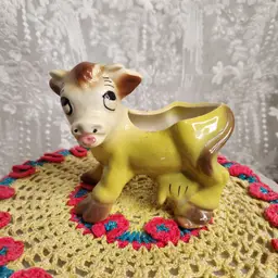 yellow cow planter