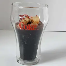 #01 - Coca-Cola Soda in Glass Unburned Candle Look-Alike w/ Ice