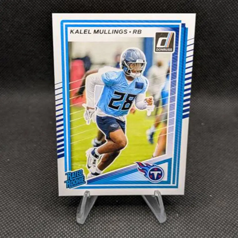 Kalel Mullings 2025 Donruss Football Rookie RC #378 - Tennessee Titans