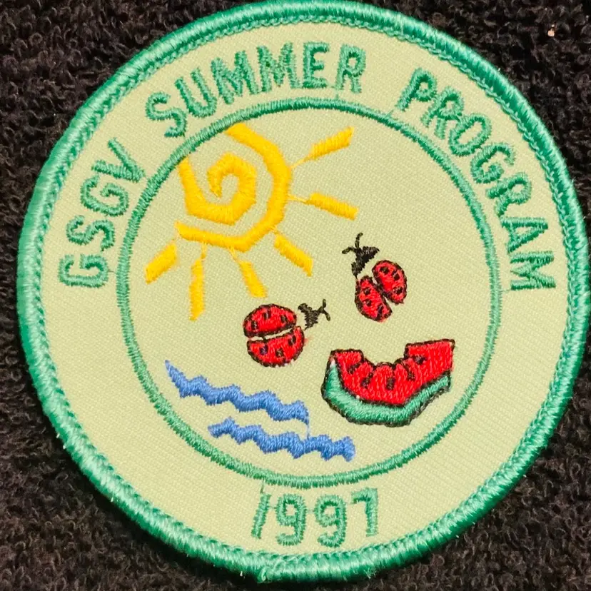 Vintage Scouting Fun Patch: GSGV Summer Program 1997