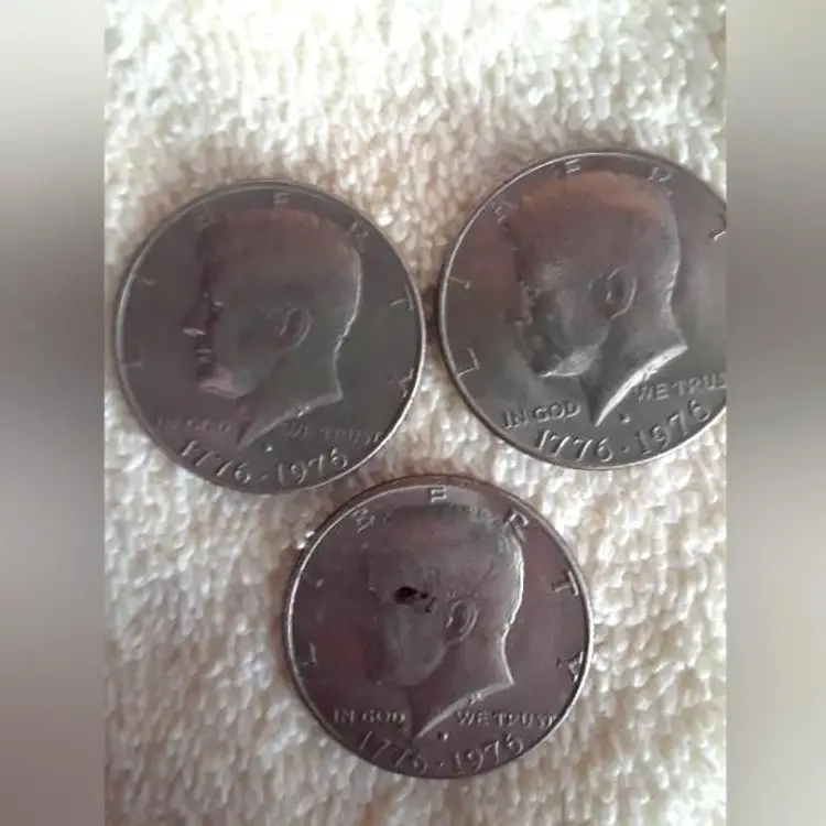 Lot of 3 Kennedy Bicentennial Half Dollars