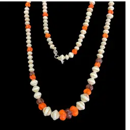 Unique Vintage Plastic Beaded Necklace