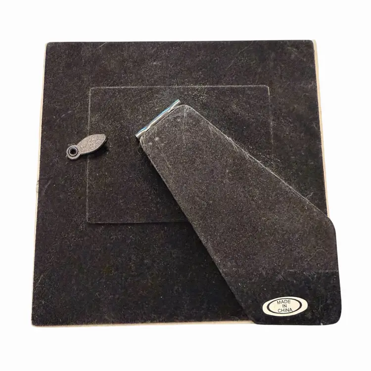 decorative ceramic photo frame from the RAJ Collection, featuring a raised "Espresso Coffee Cappuccino"