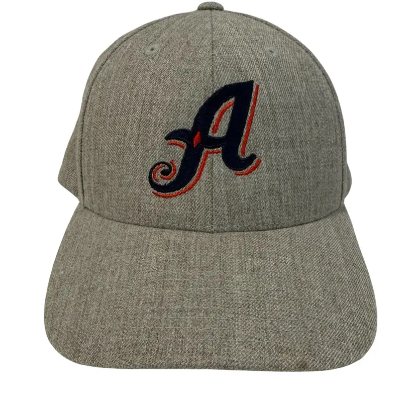 Reno Aces MiLB Vintage “A” Logo Heather Gray Embroidered Greater NV Snapback