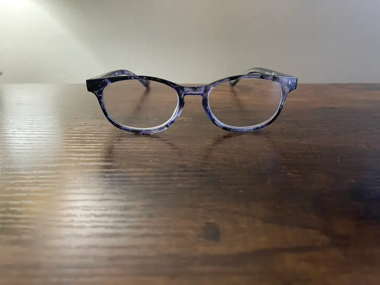 EyeGuard Black and Purple Galaxy Style Oval Shape Eyeglass Frames Only 50-18-140 mm