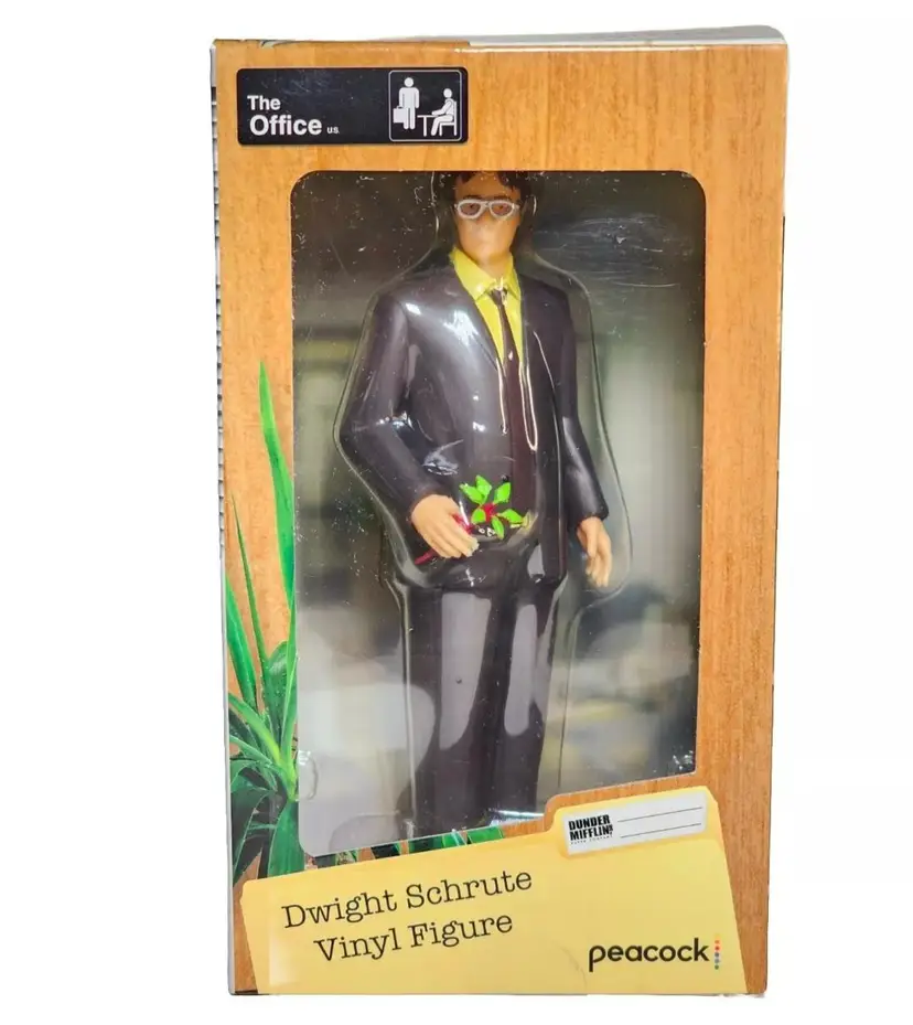 DWIGHT SCHRUTE The Office Action Figure 6" Dunder Mifflin PEACOCK NEW IN BOX!!
