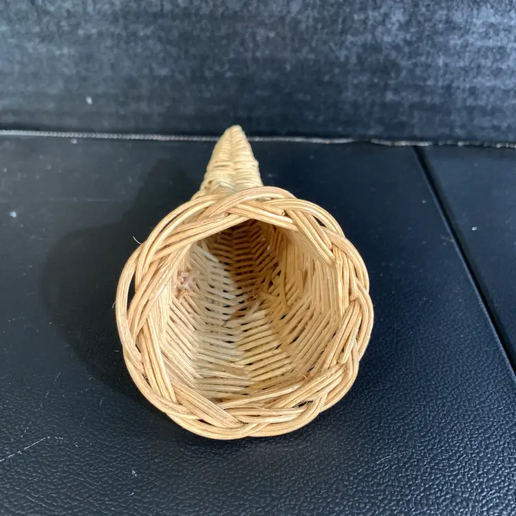 Miniature Wicker Cornucopia