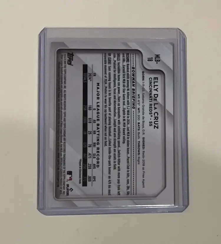 Elly De La Cruz Topps Chrome National Silver Pack Refractor Cincinnati Reds