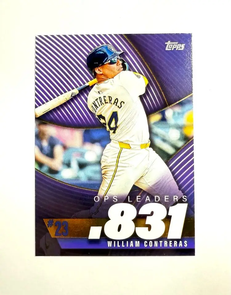 Milwaukee Brewers 2 Card Baseball Lot - Christian Yelich - William Contreras