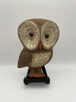 Vintage, 1970s, Retro HOMCO Foamcraft Wise Old Owl Wall Plaque