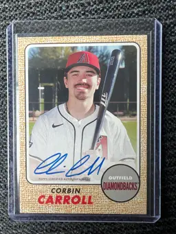 2025 Topps Heritage Corbin Carroll 25th Anniv Diamondbacks Auto #/200 #H25A-CC