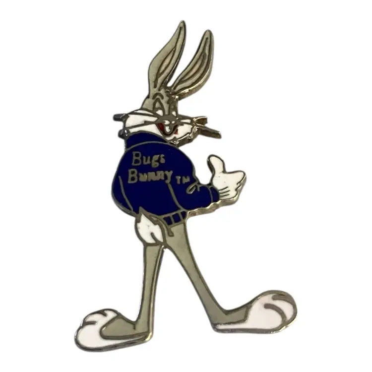 Vintage 1994 Bugs Bunny Enamel Tac Pin Collectible
