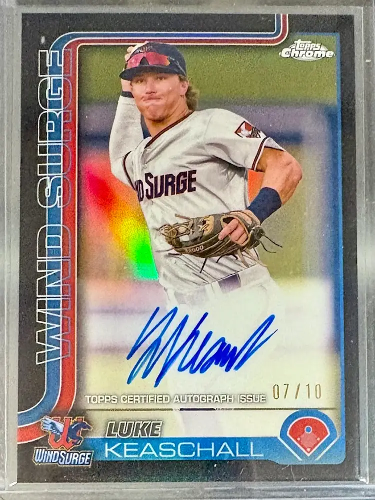 2025 Topps Pro Debut Luke Keaschall Black Chrome Autograph #7/10 Minnesota Twins