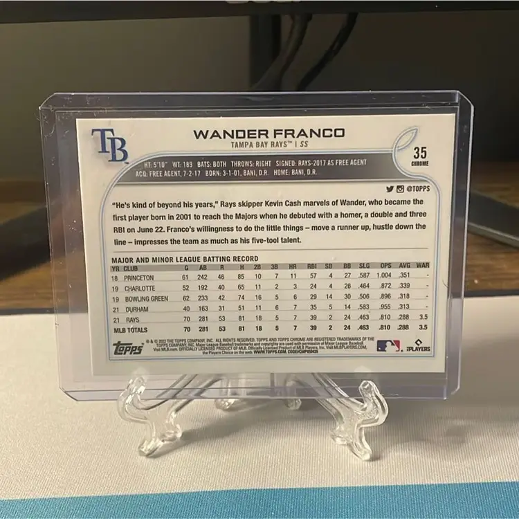 Wander Franco Topps Chrome RC