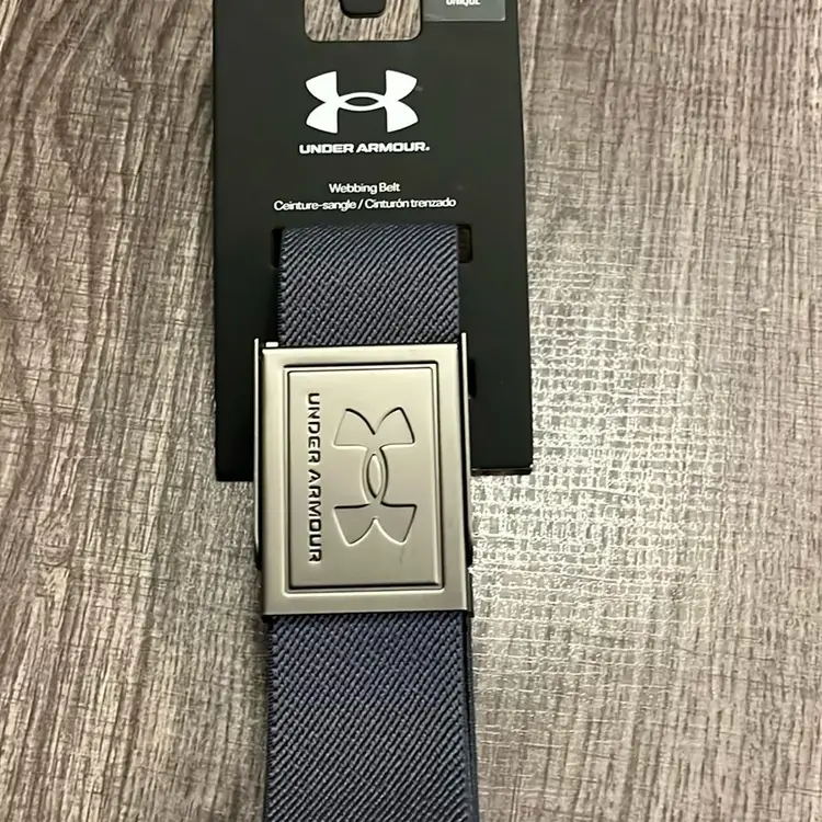 Under Armour Men's UA Webbing Belt One Size Fits Most Gray