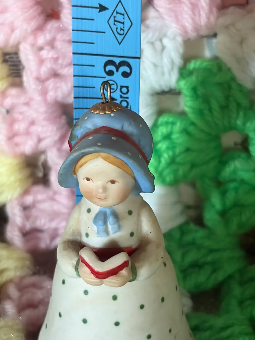 Sweet Holly Hobbie Christmas Bell Limited Edition 1980 Music of Christmas