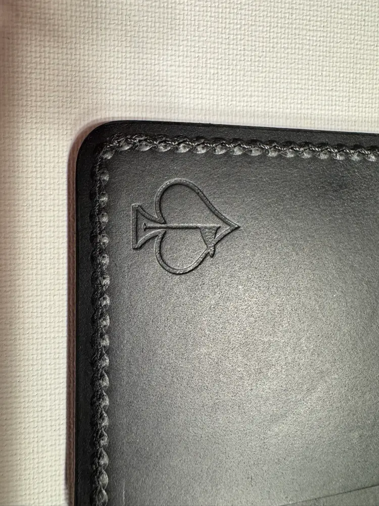 Pins & Aces X Loyal Stricklin - SMOOTH ITALIAN LEATHER BLACK WALLET