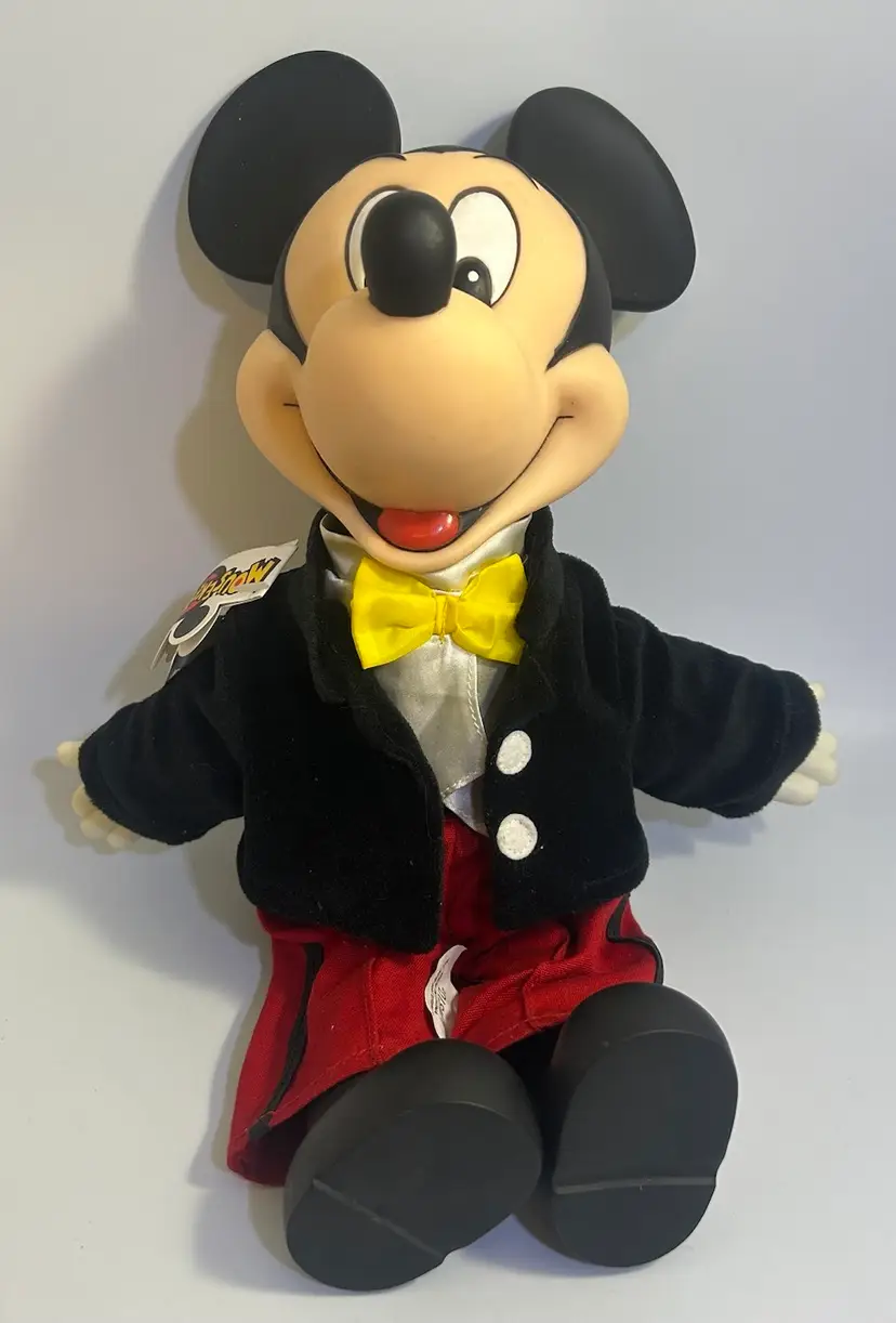 Vintage Hard Head Soft Body Mickey Mouse Doll