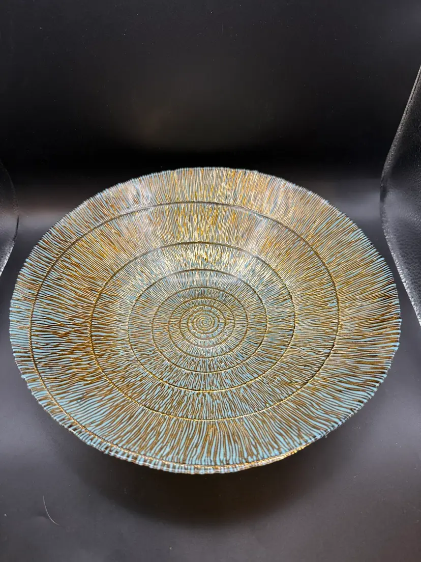Moroccan Decorative Plate With Spiral Design