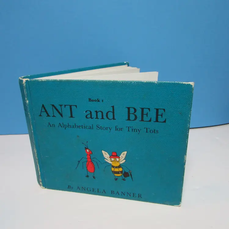 vintage Ant and Bee an alphabet story for tiny tots by Angela Banner children book