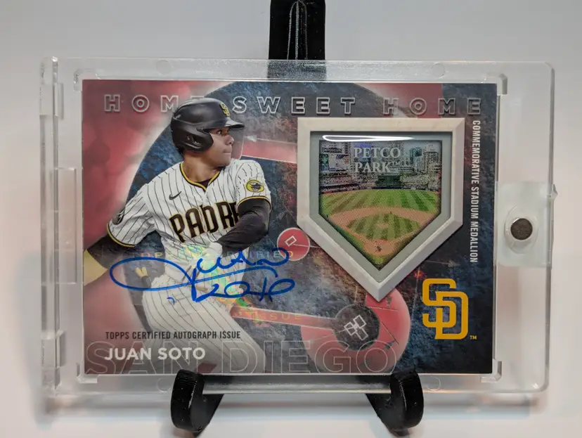 Juan Soto /10 2024 Topps Baseball Series One Home Sweet Home Stadium Auto - (A) - San Diego Padres
