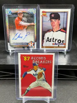 Houston Astros 3 Card Lot