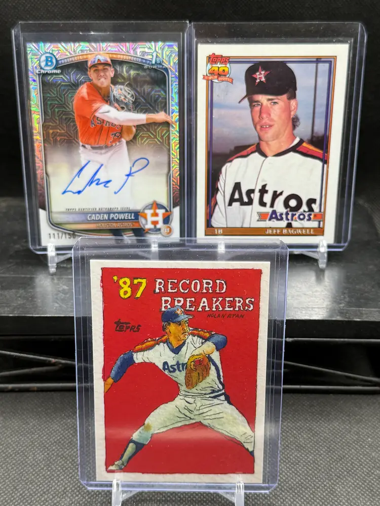 Houston Astros 3 Card Lot