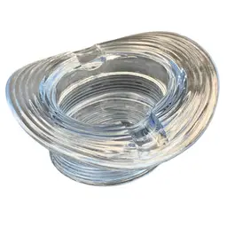 Light Blue Glass Hat Ashtray