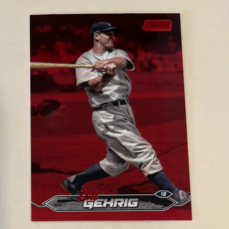 Lou Gehrig Red Foil New York Yankees