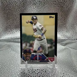 Carlos Correa 2023 Topps Black /72 Houston Astros/Minnesota Twins